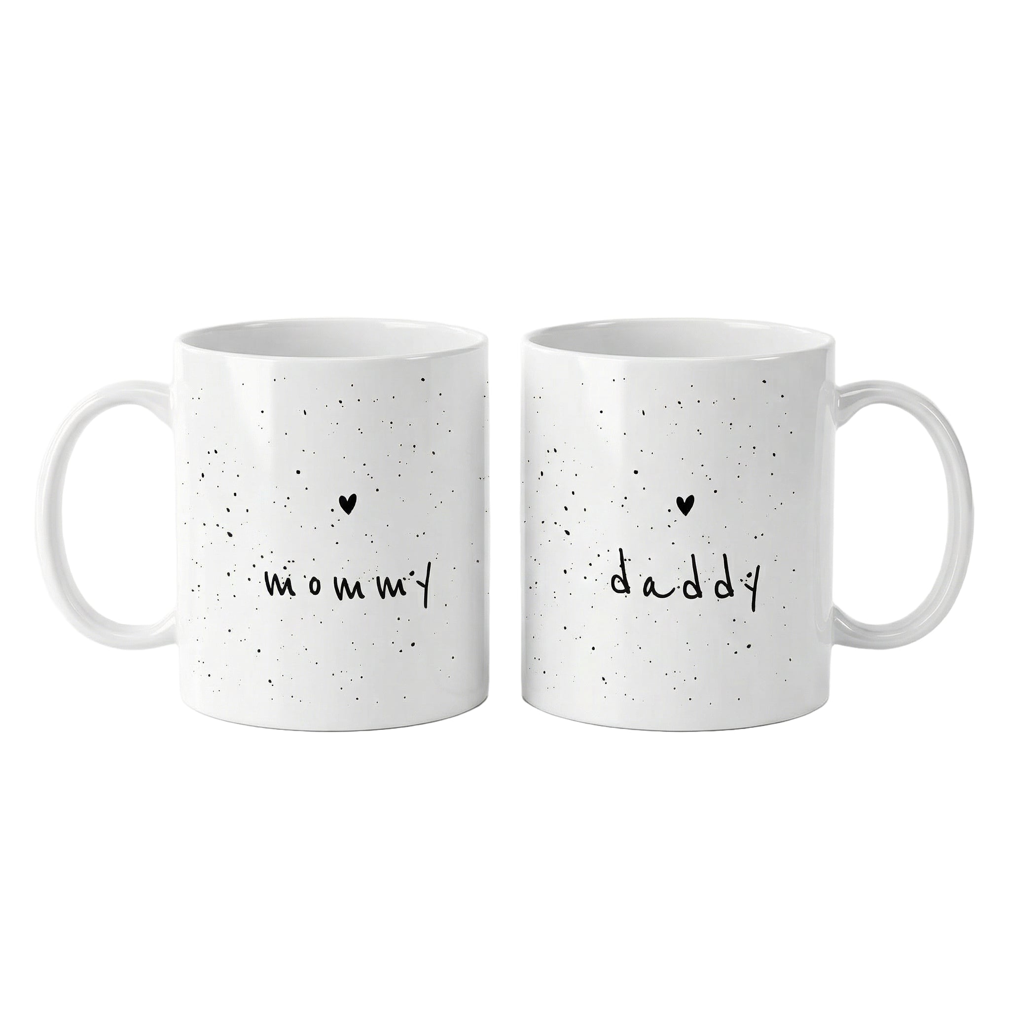 Set 2 căni albe Mommy & Daddy