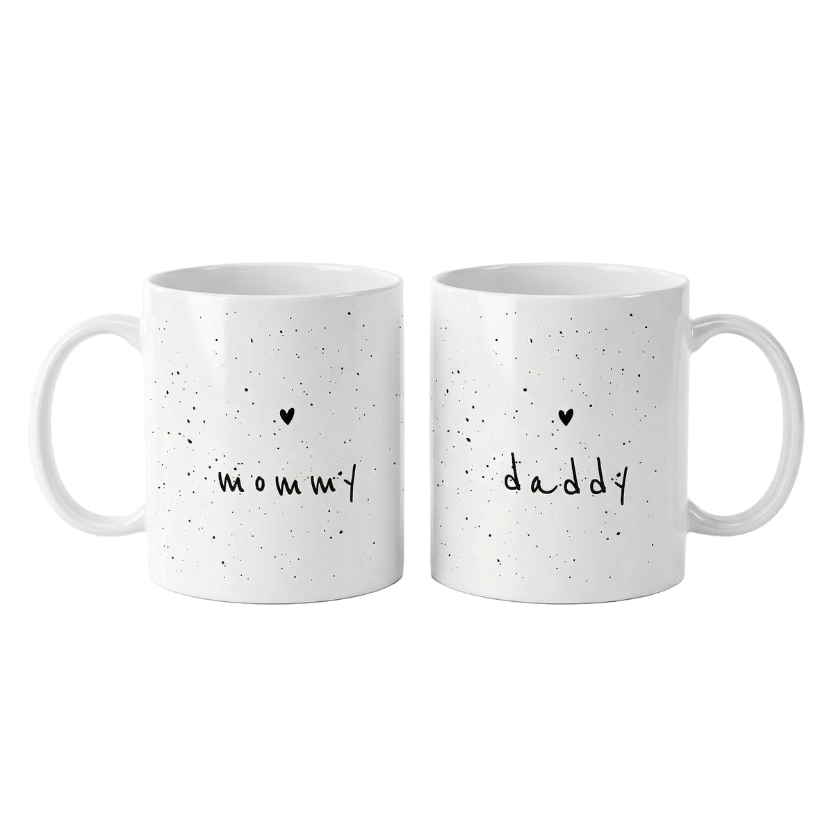 Set 2 căni albe Mommy & Daddy