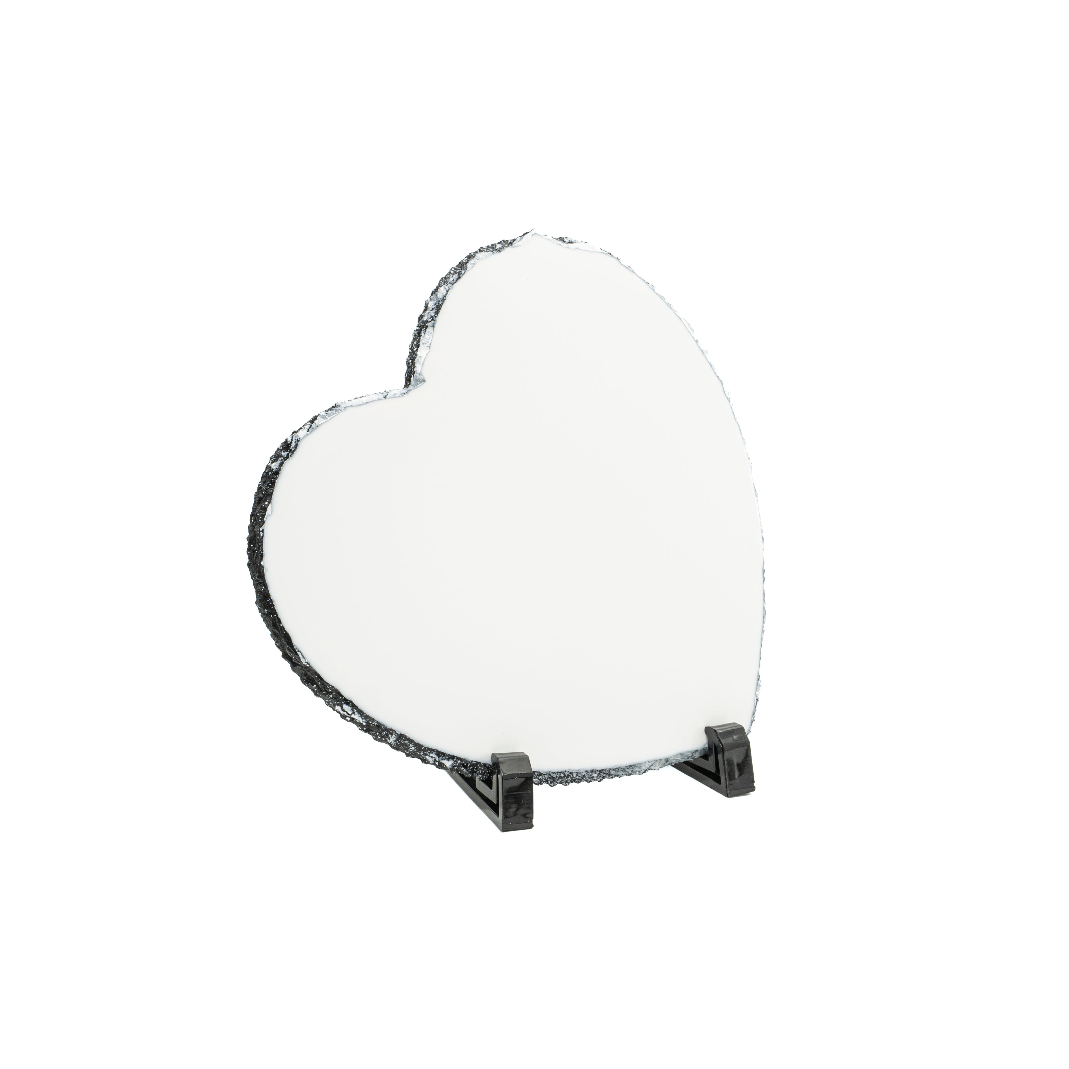 Placa ardezie personalizată inimă 10x10 cm